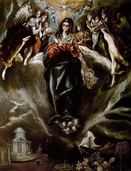 GRECO, El The Virgin of the Immaculate Conception France oil painting art